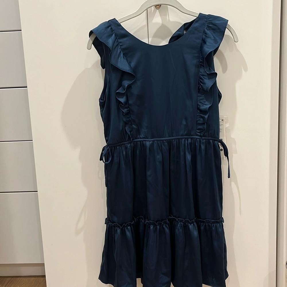 bloomingdales//aqua dress